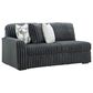 Ashley Midnight-Madness 4-Piece Right Facing Sectional with Chaise in Gunmetal, , large