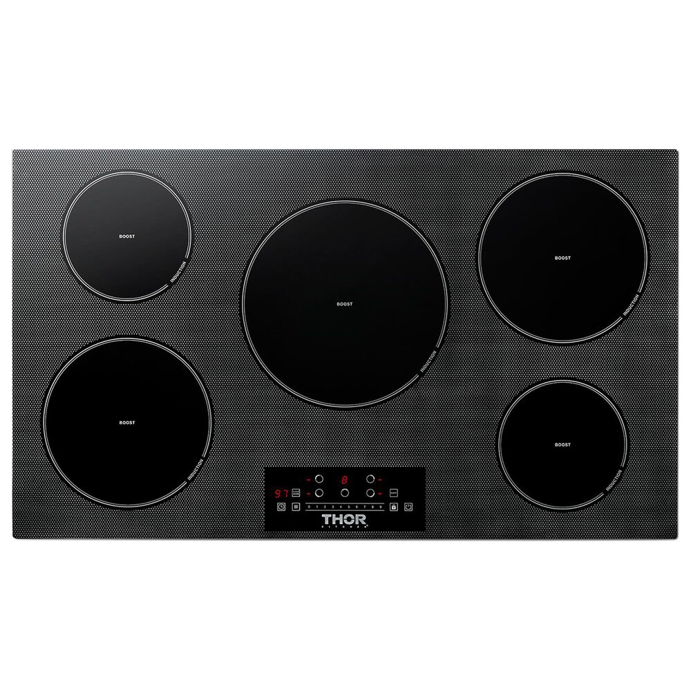 Thor Kitchen 36&quot; Induction Cooktop with 5-Elements in Black, , large