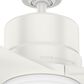 Hunter Piston 52" Outdoor Ceiling Fan with LED Light in Fresh White, , large