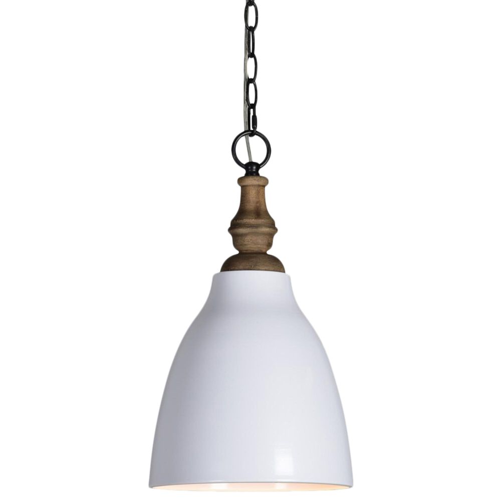 Southern Lighting Calvin Pendant in White and Natural, , large