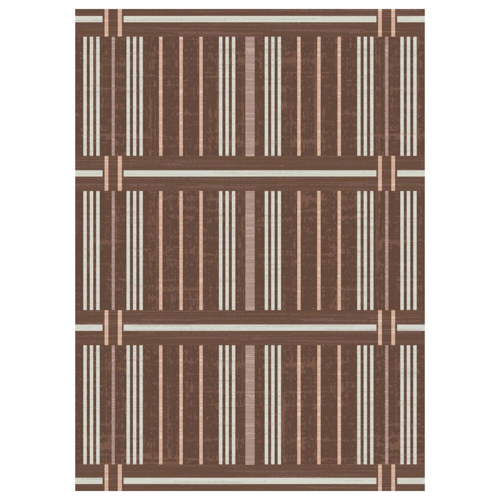 Balta Rugs Carmelle Striped 5"3" x 7" Brown Area Rug, , large