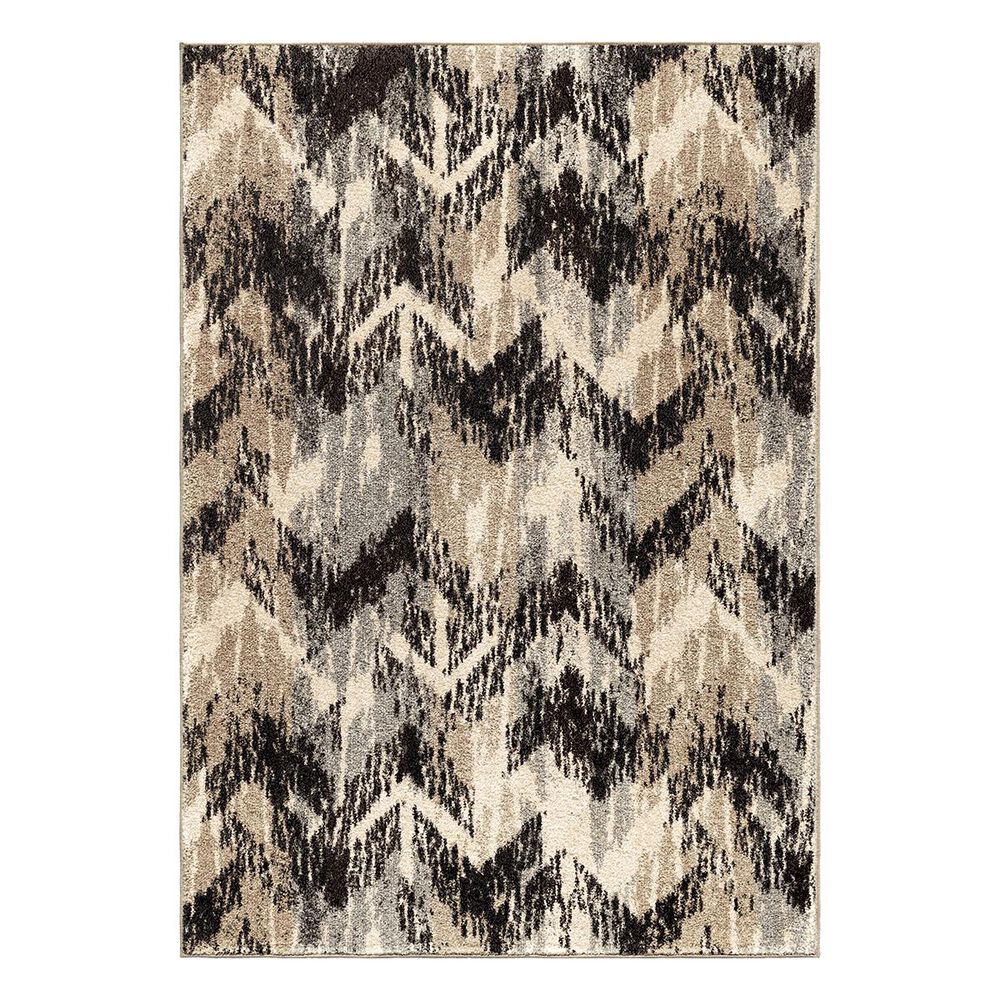 Orian Amer Heritage Distressed 4303 5'3" x 7'6" Chevron Area Rug, , large