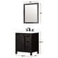 Lexora Home Marsyas 30" Single Bathroom Vanity in Rustic Brown with White Quartz Top and Rectangular Sink, , large