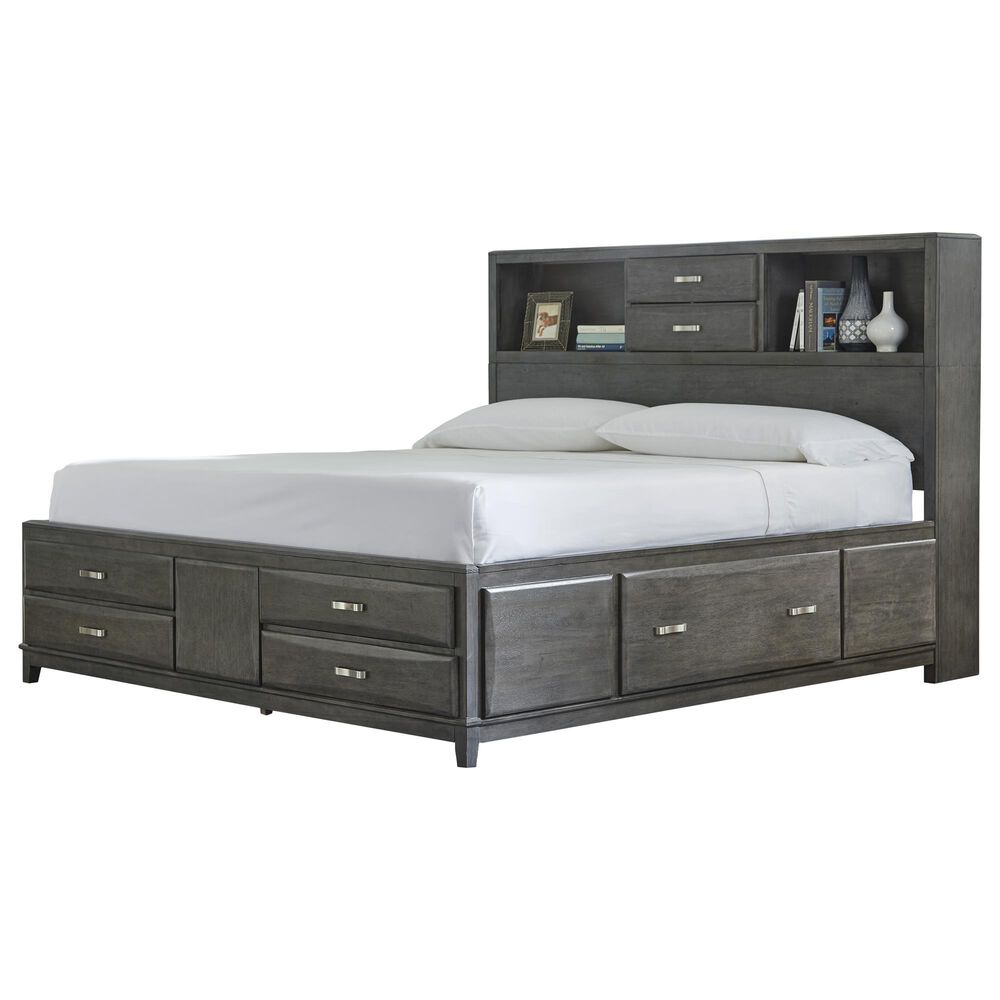 Ashley Caitbrook Cal King Storage Bed in Gray, , large