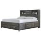 Ashley Caitbrook Cal King Storage Bed in Gray, , large