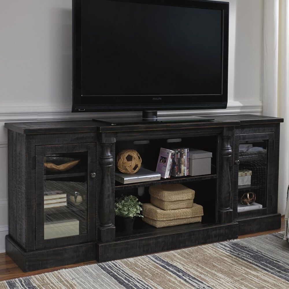 Signature Design by Ashley Mallacar 75" TV Stand in Black, , large