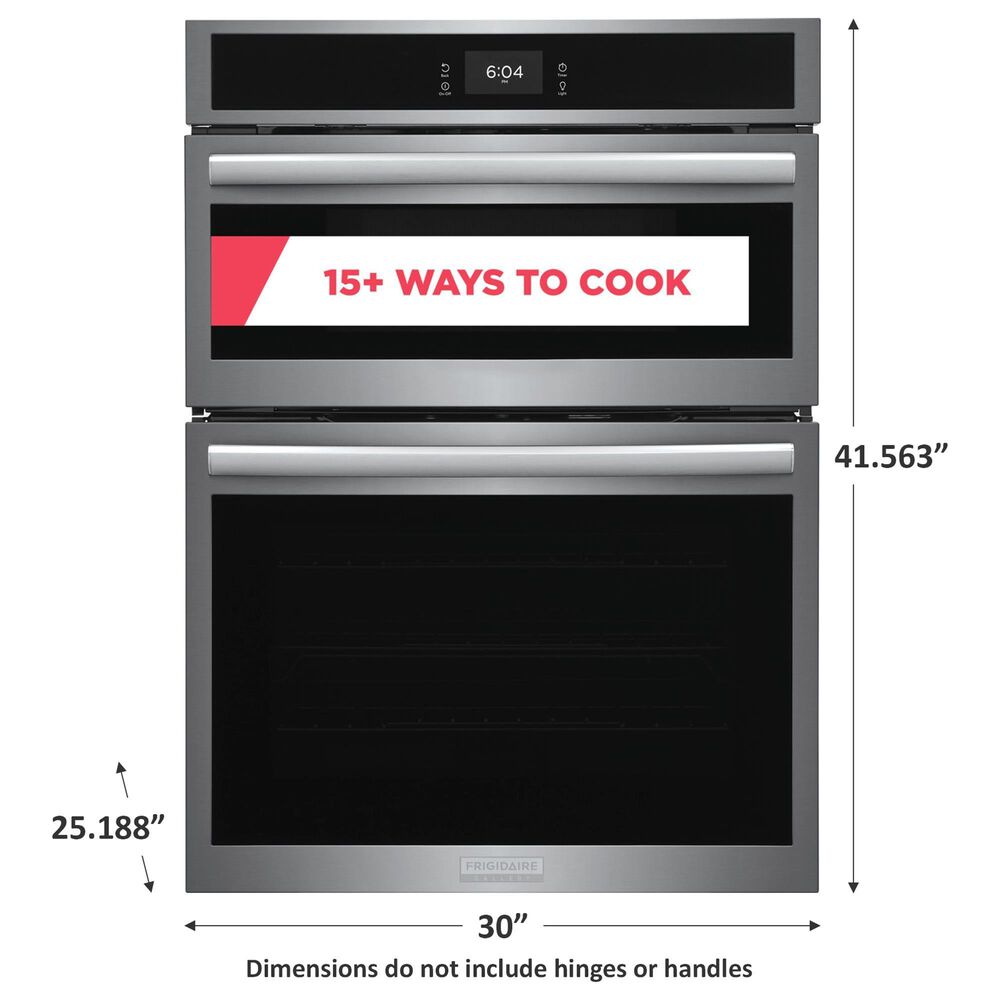 Frigidaire Gallery 30&quot; Built-in Microwave Combination Oven with Convection in Stainless Steel, , large