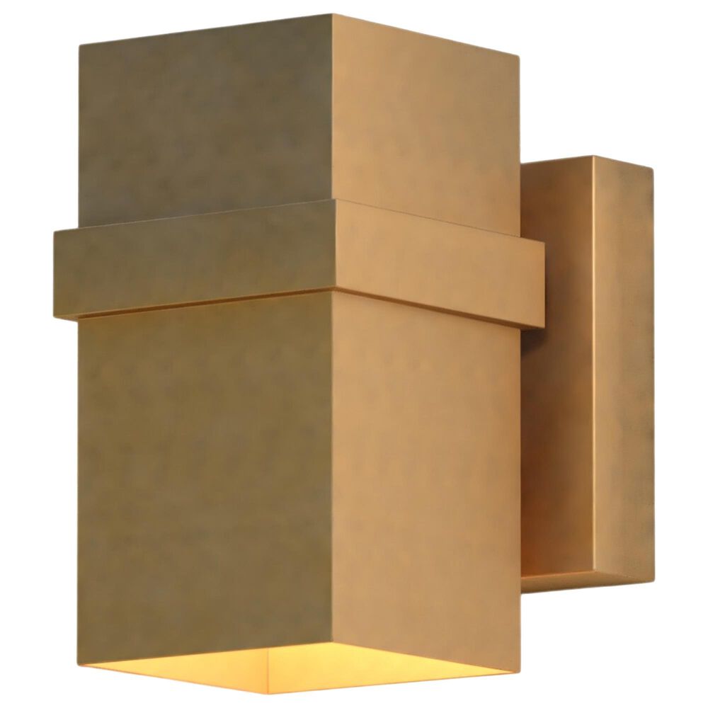 Vaxcel Lavage 1-Light Outdoor Wall Sconce in Honeycomb Gold, , large