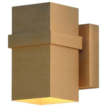 Vaxcel Lavage 1-Light Outdoor Wall Sconce in Honeycomb Gold, , large