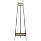 Maple and Jade 52" Adjustable 3-Tier Display Easel in Matte Black and Brown, , large