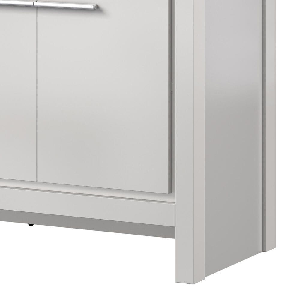 Lexora Home Lafarre 60&quot; Double Bathroom Vanity in White with 2 cm White Cultured Marble Top and Rectangular Sinks, , large