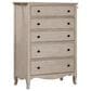 Riva Ridge Provence 5-Drawer Chest in Linen with Valet Rod, , large