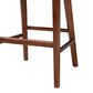 Baxton Studio Papua Counter Stool in Natural Brown and Walnut Brown, , large