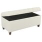 Kinfine Ainsley Storage Bench with Neutral Cushion in Dark Walnut, , large