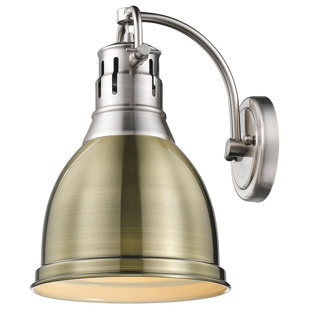 Golden Lighting Duncan 1-Light Wall Sconce in Pewter, , large