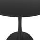 Leisuremod Bristol 24" Round Dining Table with MDF Top in Black - Table Only, , large