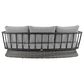Blue River Monk 4-Piece Patio Conversation Set in Dark Gray and Black, , large