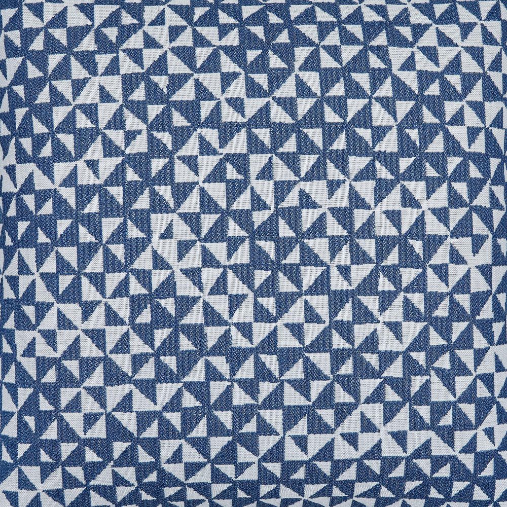 Ashley Jaycott 18&quot; Square Throw Pillow in Blue and White, , large