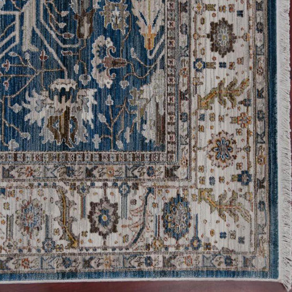 Amer Rugs Arcadia 9&#39;1&quot; x 12&#39;9&quot; Navy Blue Ivory Area Rug, , large