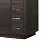 Lexora Home Abbey 48" Single Bathroom Vanity in Brown Oak with 2 cm White Carrara Marble Top and Rectangular Sink, , large