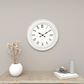 Maple and Jade 22" Wall Clock in White, , large