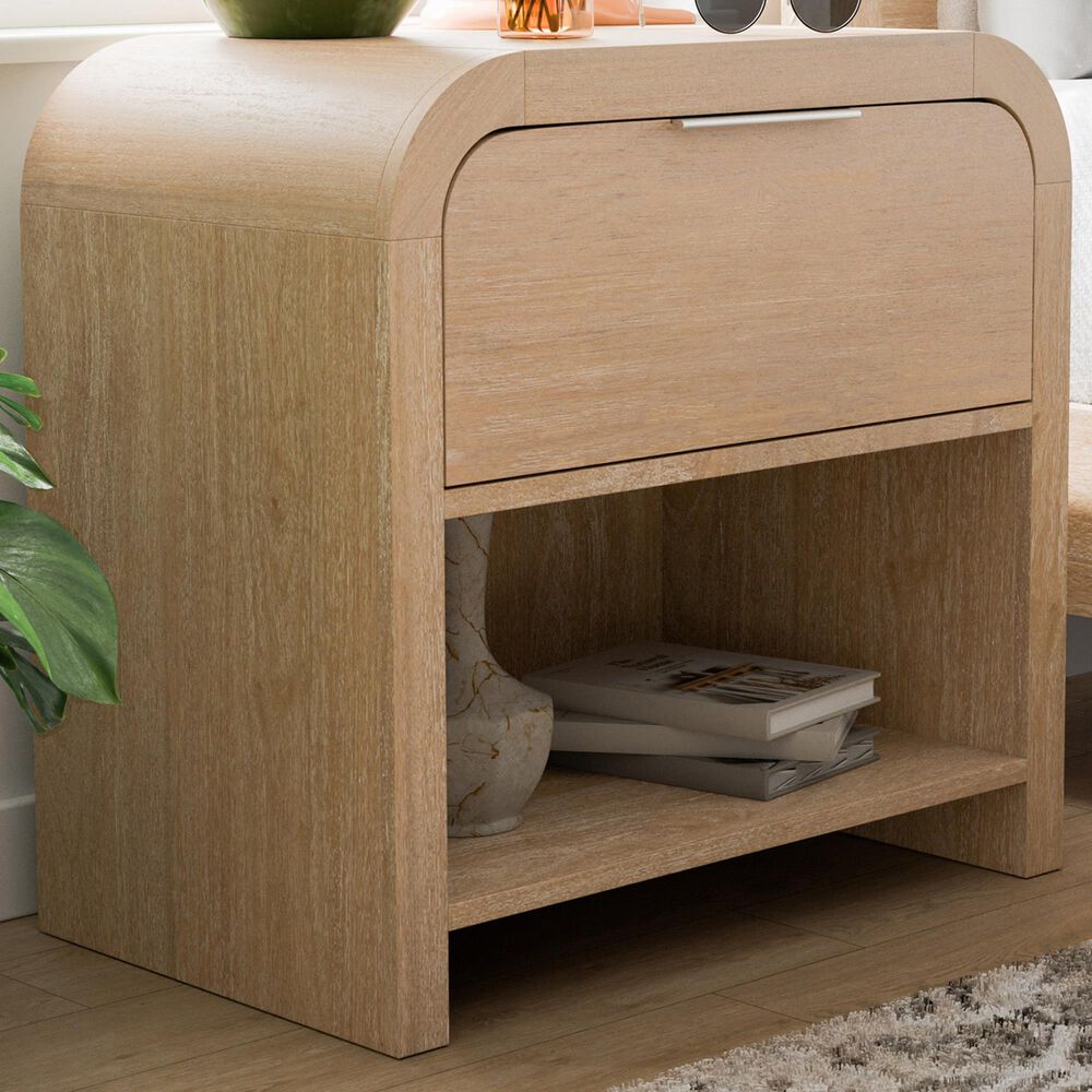 Furniture of America Hayes 1-Drawer Nightstand in Natural, , large