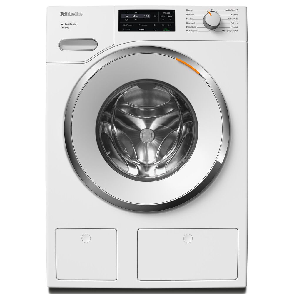 Miele 2.26 Cu. Ft. Smart Front Load Washer with SoftSteam and TwinDos in White, , large