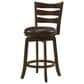 Coaster Murphy Swivel Counter Stool in Dark Cherry, , large