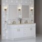 James Martin Bellshire 72" Double Bathroom Vanity in Bright White with 3 cm Tajnar Eclos Top, Rectangular Sinks and FreePower Wireless Charger, , large