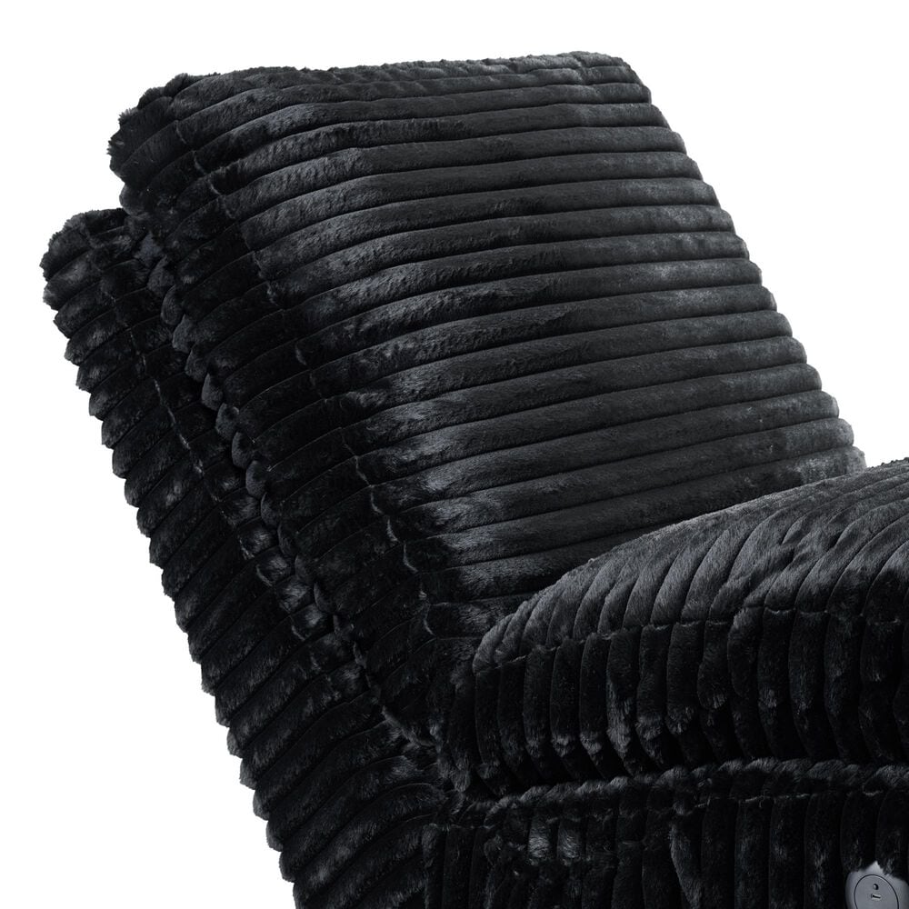 Mayberry Hill Nori Chaise with Heat Massage in Masis Black, , large