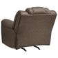 Ashley Lowilla Manual Rocker Recliner in Driftwood, , large