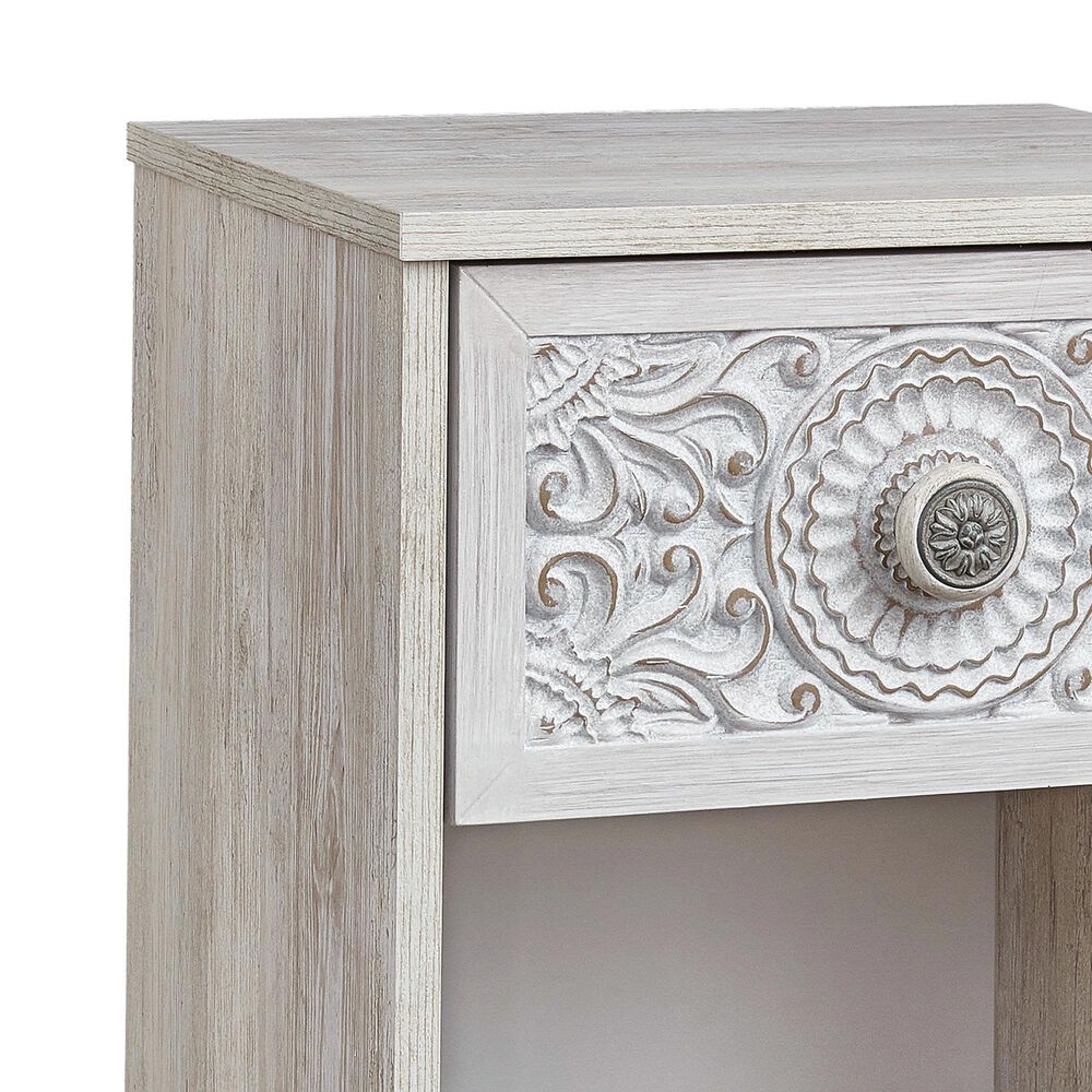 Ashley Paxberry 16&quot; 1-Drawer Nightstand in Whitewash, , large