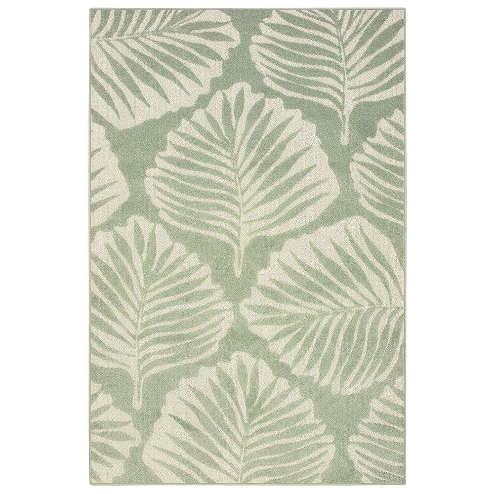 Oriental Weavers Barbados 8027Z 5"3" x 7"6" Green and Ivory Area Rug, , large