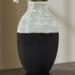 Ashley Girtha Vase in Antique White and Black, , large