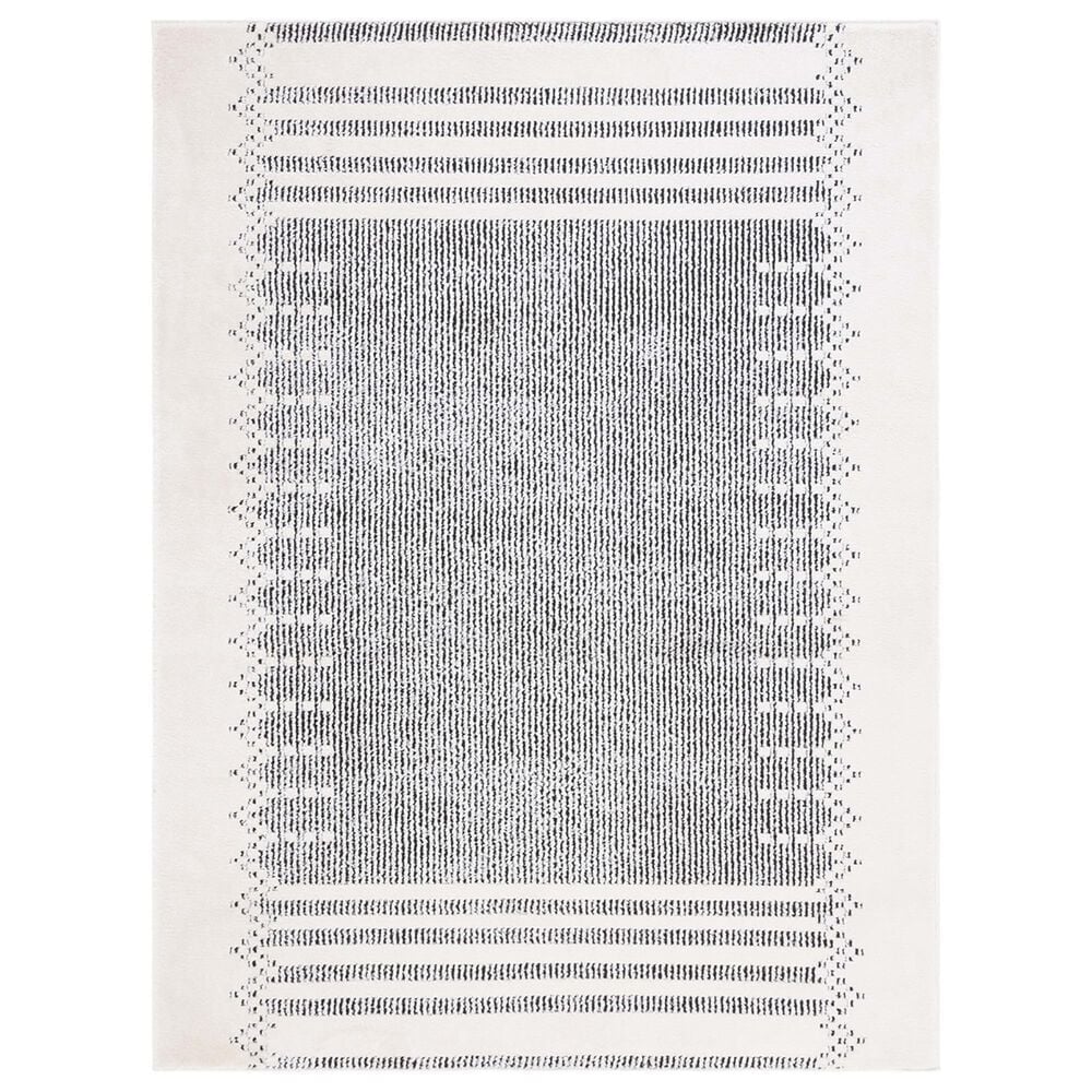 Safavieh Melody MEL106A 8" x 10" Ivory and Black Area Rug, , large