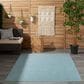 Nourison Positano 6" x 9" Aqua Indoor/Outdoor Area Rug, , large