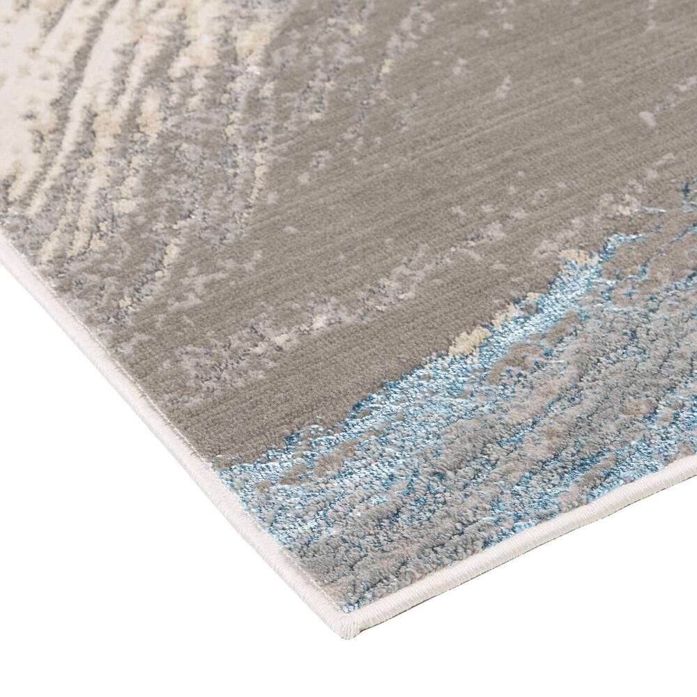 Feizy Azure 6&#39;7&quot; x 9&#39;6&quot; Gray and Silver Area Rug, , large