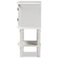 Baxton Studio Audrey 2-Drawer Nightstand in White, , large