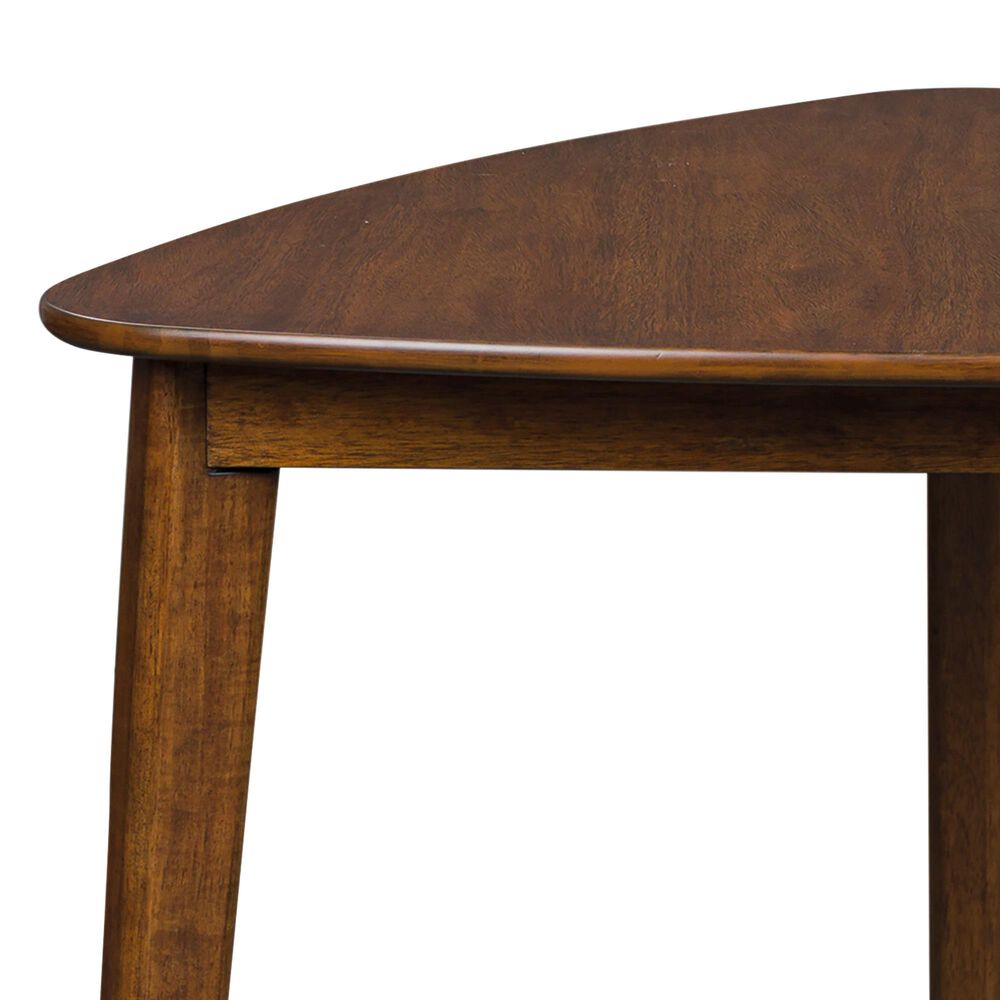 Ashley Tameride Triangle Dining Table in Medium Brown - Table Only, , large