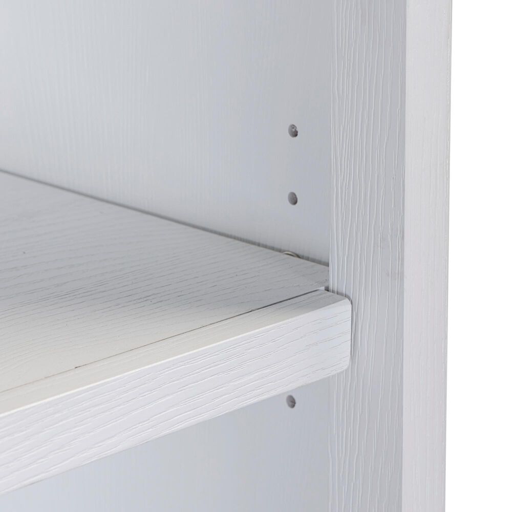 Riva Ridge Norah Open Bookcase in Simply White, , large