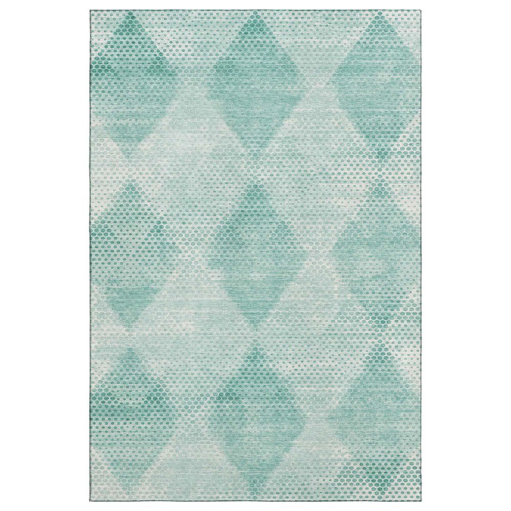Dalyn Rug Company Trevi TV4 10" x 14" Teal Area Rug, , large