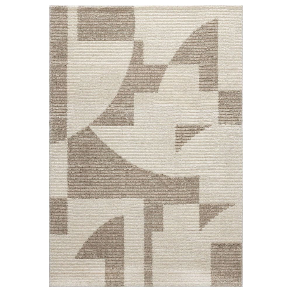 Central Oriental Etros Maki Beige and Taupe 7"10" x 9"10" Area Rug, , large