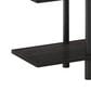HOMLUX Turn-N-Tube 2-Tier Wide Display Shelf in Espresso and Black, , large