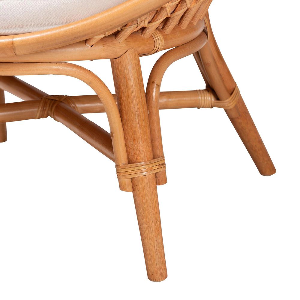 Baxton Studio Aerin Accent Chair in White, , large