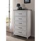 Martin Svensson Home Del Mar 5 Drawer Chest in White and Grey, , large