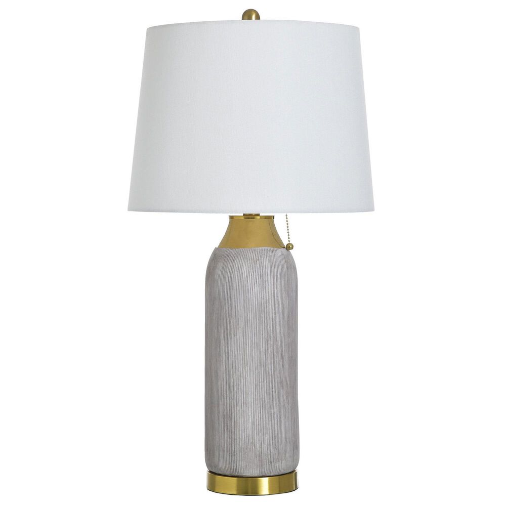 Flair Industries 30" Ceramic Table Lamp in Plated Gold, , large