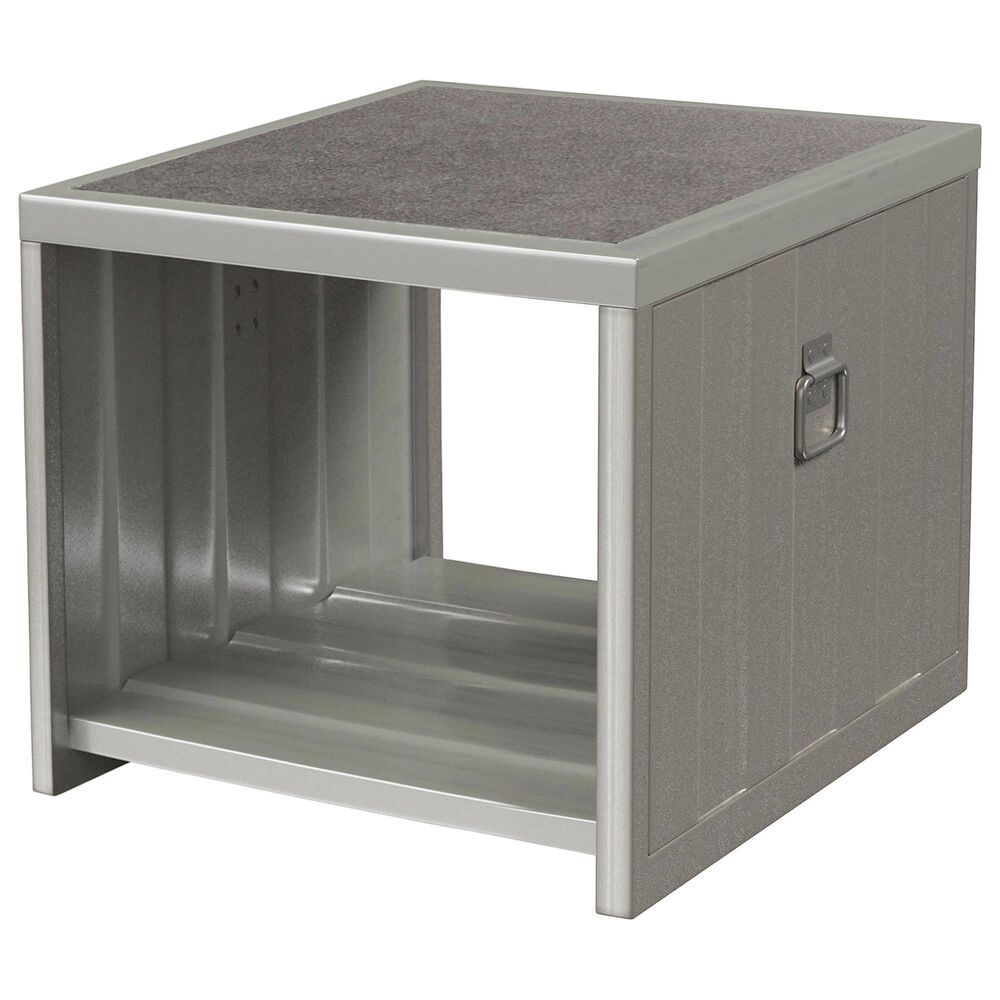 Furniture of America Orr End Table in Hand Painted Silver, , large