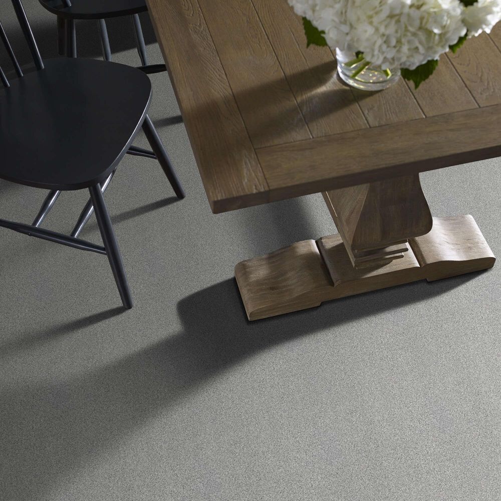 Shaw Tonal Comfort II Carpet in Polished Silver, , large