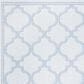 Safavieh Bermuda Geometric 6"7" Square Ivory and Light Blue Indoor/Outdoor Area Performance Rug, , large