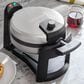 Cuisinart Belgian Round Flip Waffle Maker in Stainless Steel and Black, , large